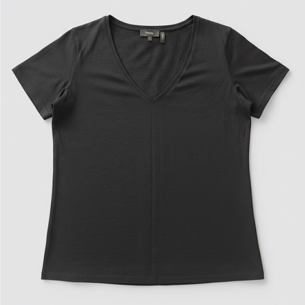 Theory Women's Classic Black Short Sleeve Tee